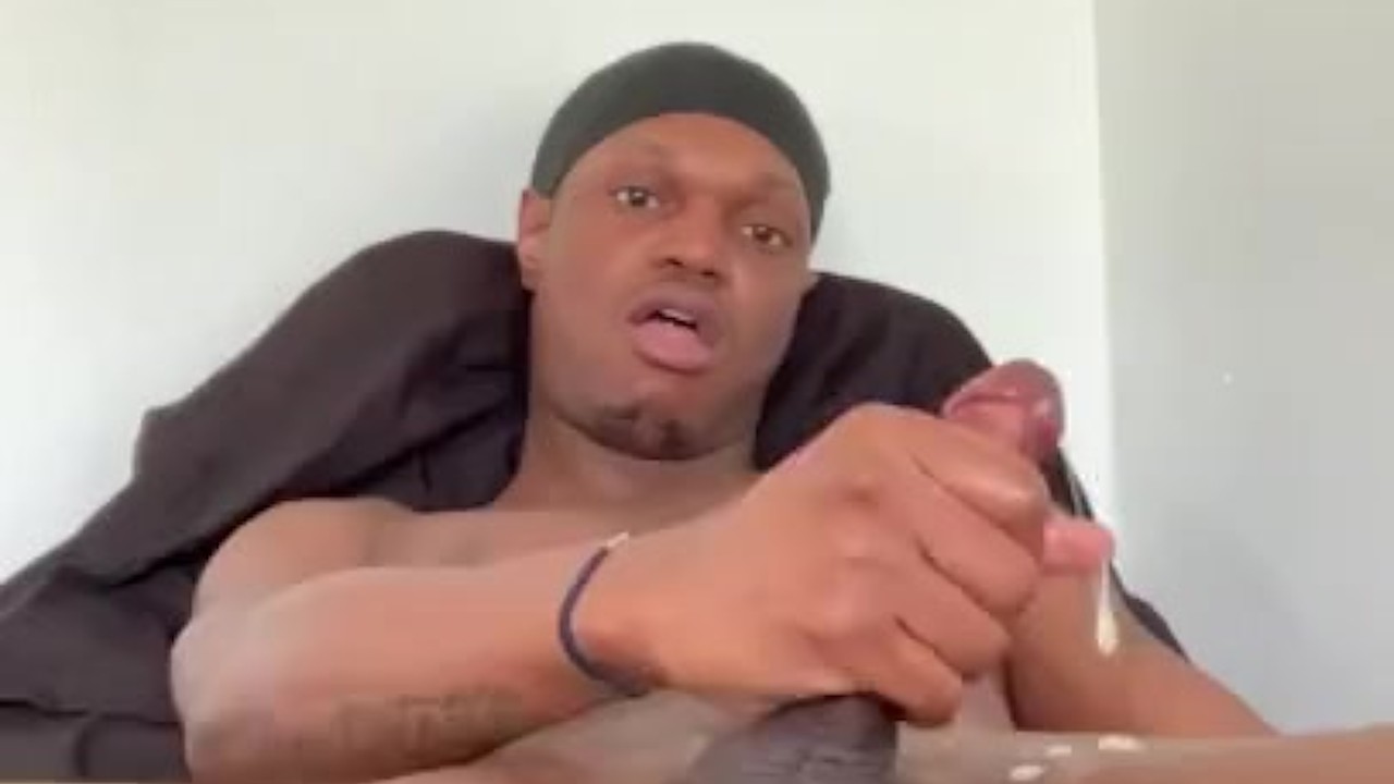 Solo Guy Masturbates to Orgasm at Home