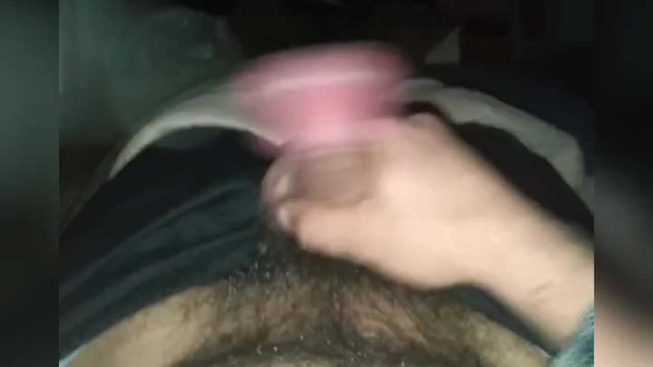 Close Up Stroking of Thick Cock at Night