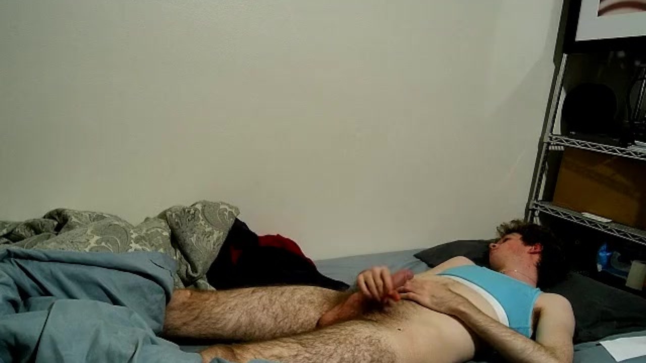 Solo Guy Masturbates to Orgasm in the Night