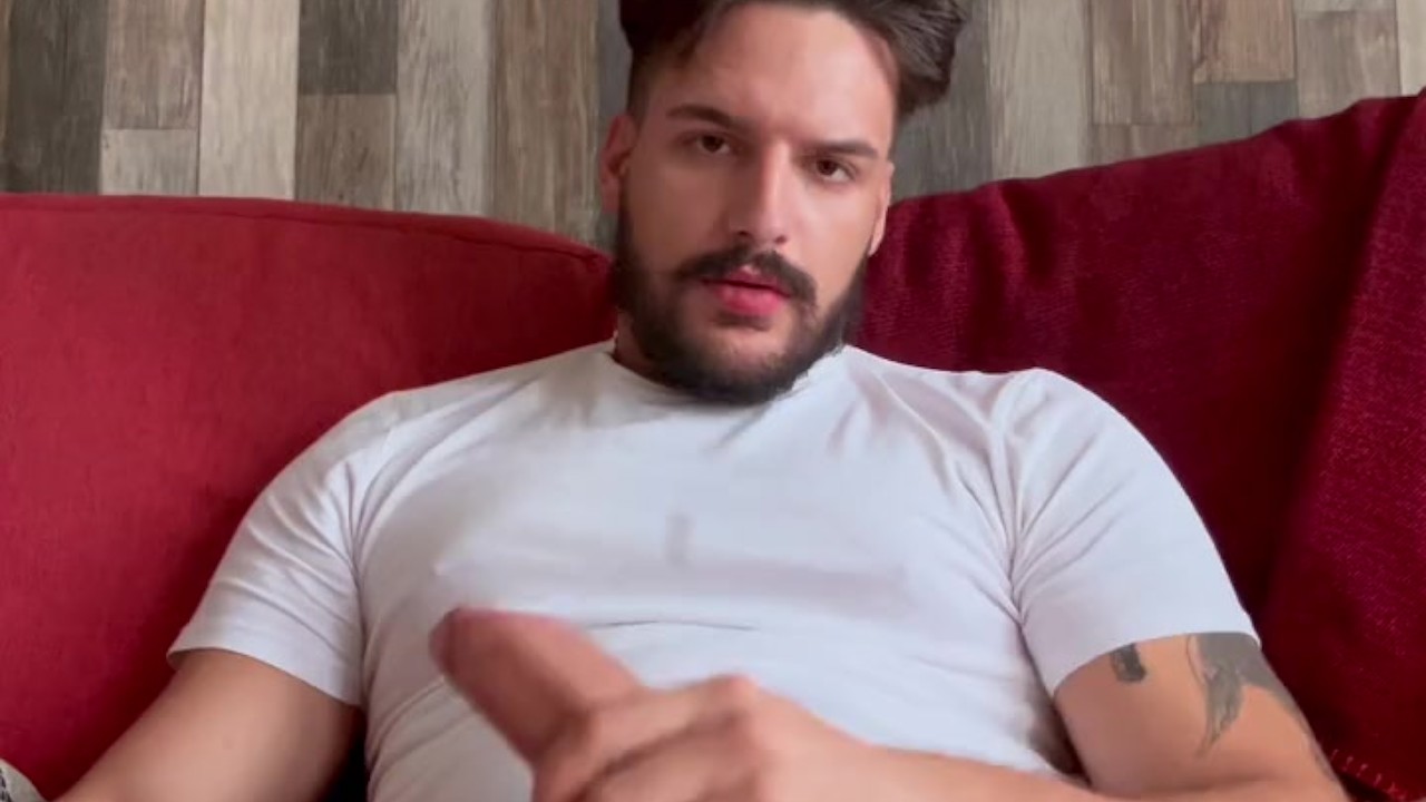 Brazilian Hunk Masturbates with Big Cock