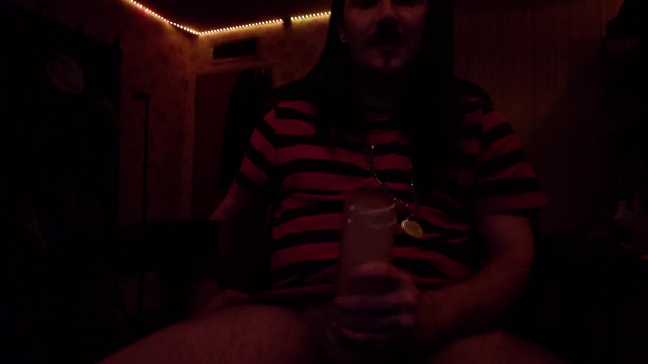 Guy Masturbates with Stroker Toy