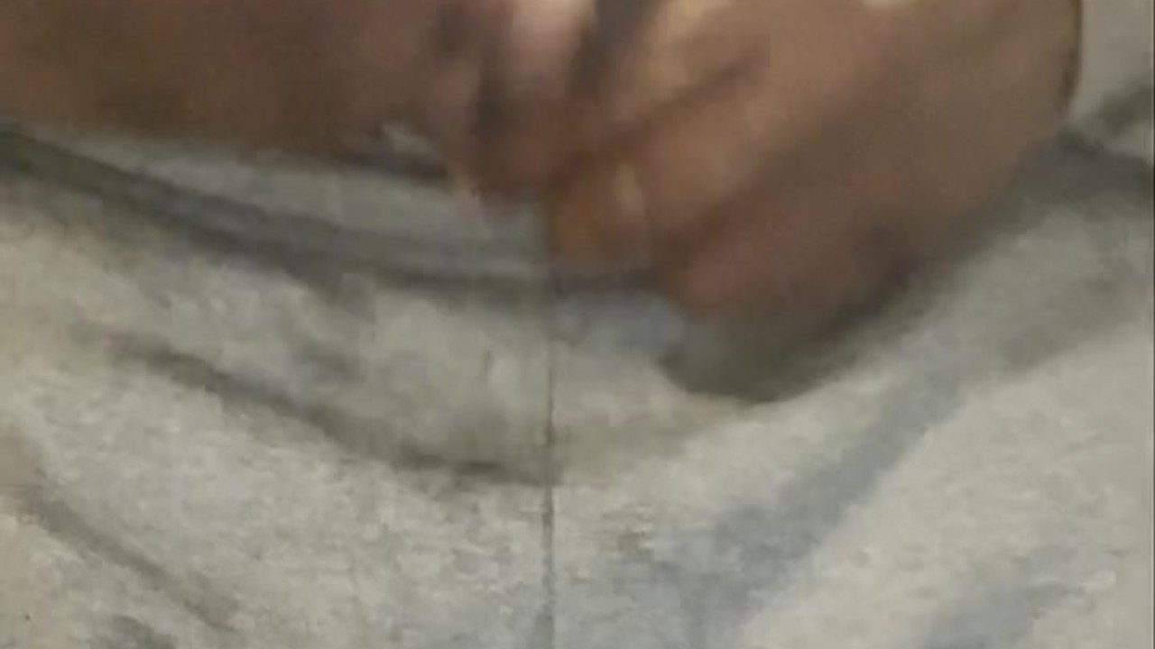 Solo Uncut Guy Masturbates and Plays