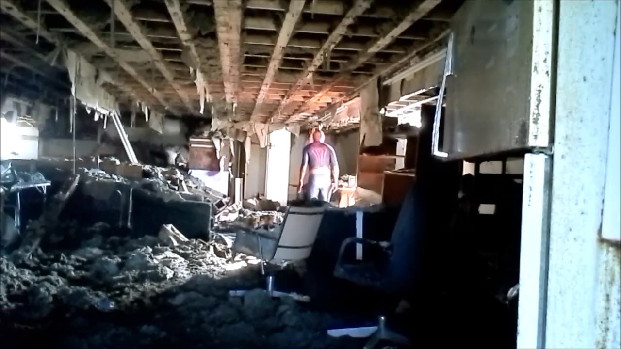 Twink Explores Bombed Building for Enemy