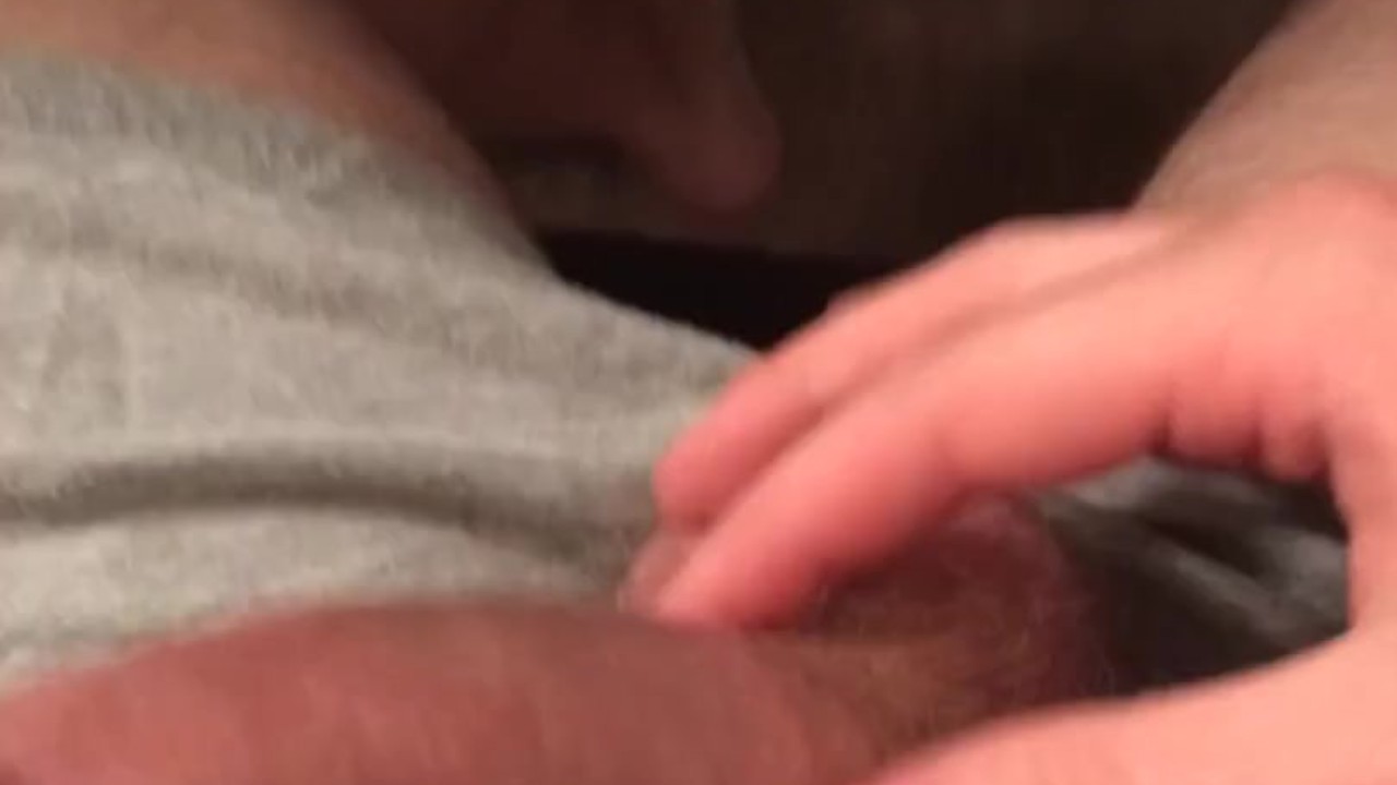 Solo Guy Strokes His Hard Cock