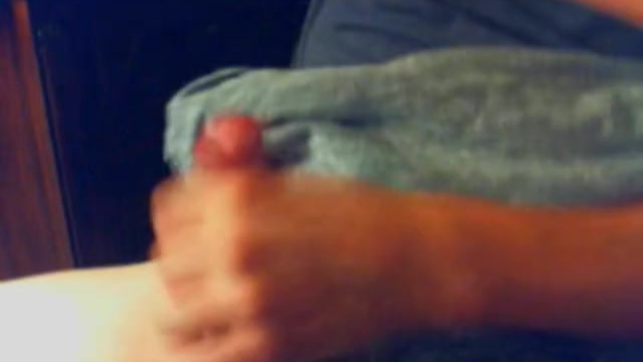 Uncut Cock Stroking Action