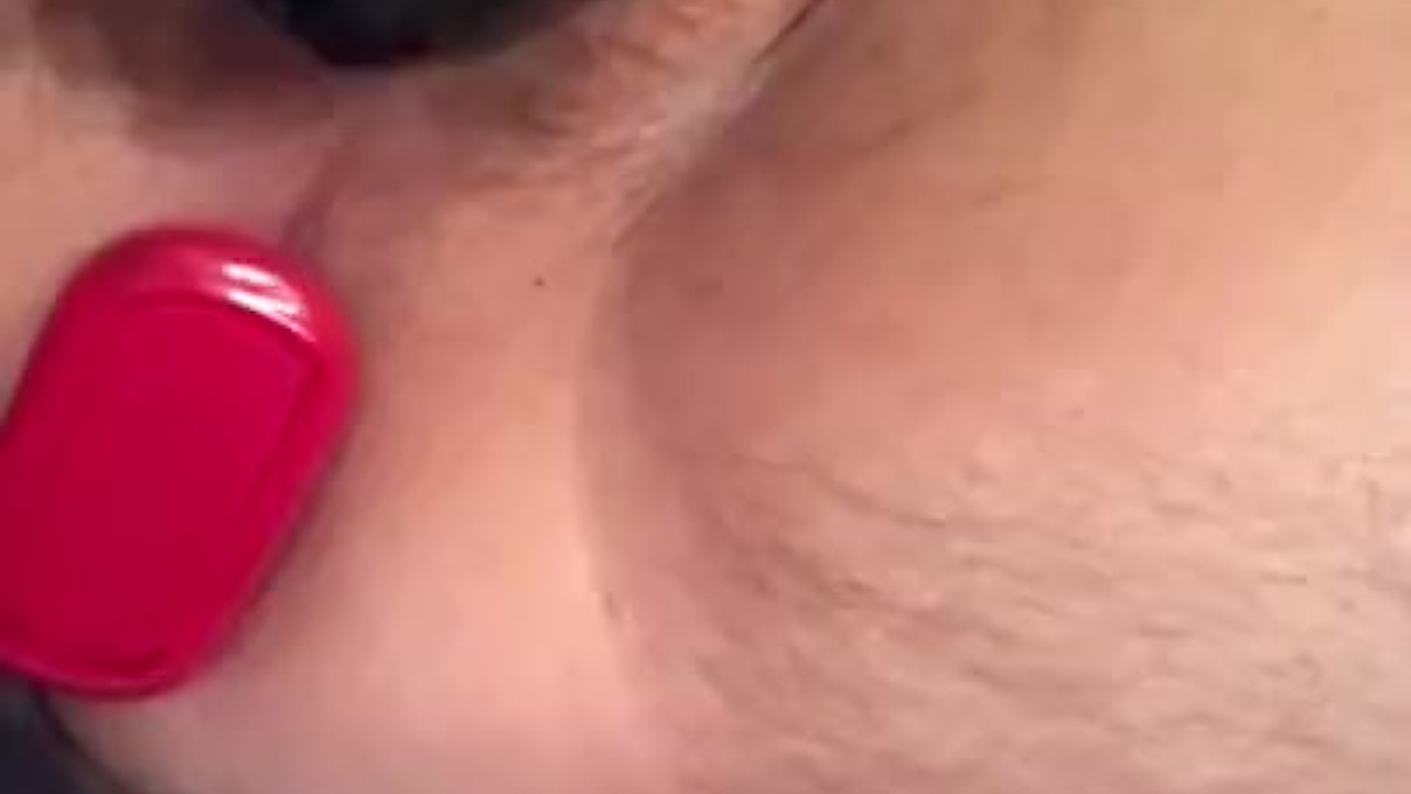 Shaved Bottom Plays with Cock Lock and Ass