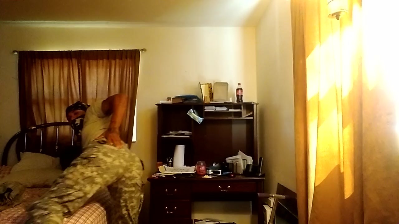 Military Guy Strips and Jerks Off Alone