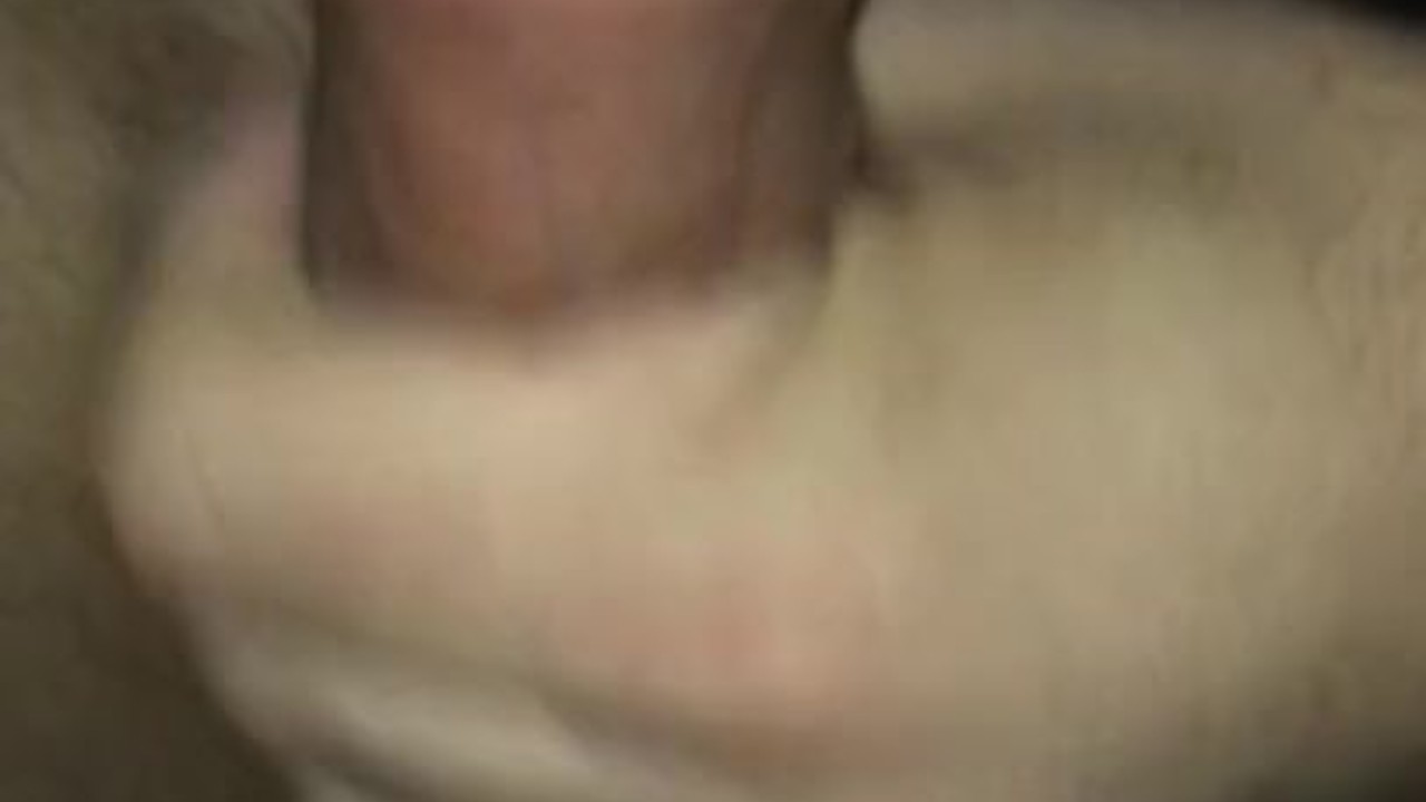 Horny Guy Jerks Big Cock to Orgasm