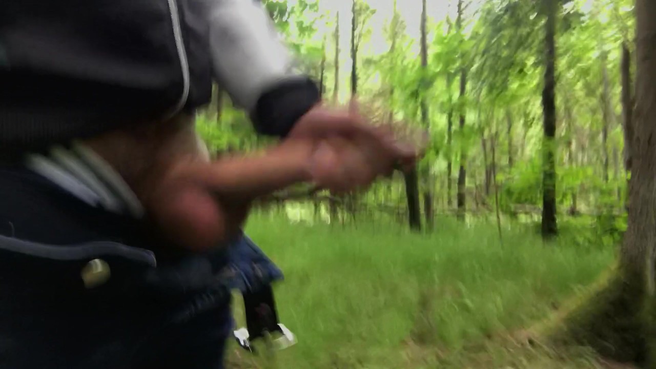 Guy Cums in Woods with Huge Load Explosion