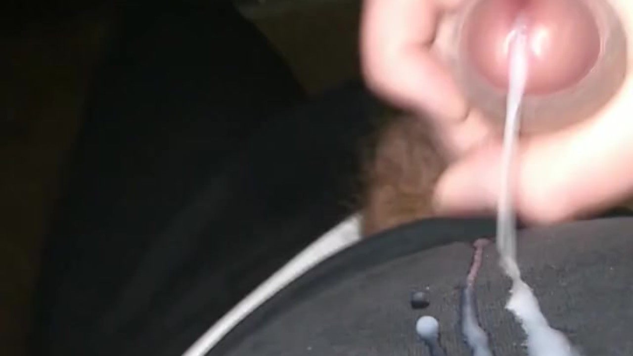 Horny Guy Jerks Off and Cums Messily