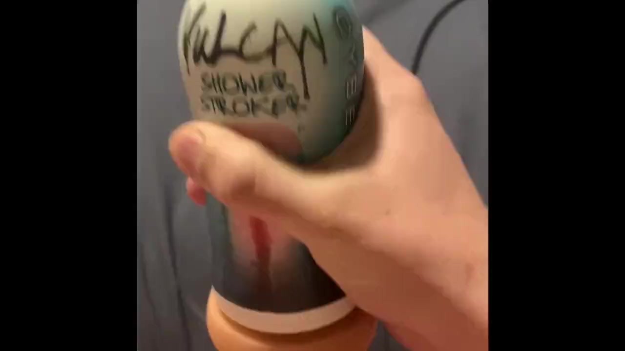 Solo Guy Masturbates with Sex Toy