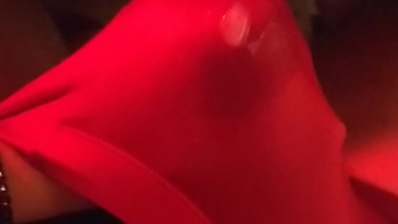 Guy Cums in Red Women's Panties