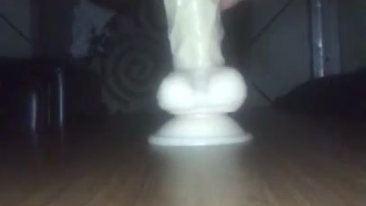 Teen Bottom Takes 10in Dildo Anally
