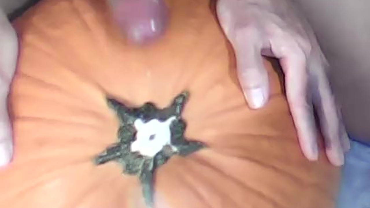 Men Engage in Frotting with Pumpkin