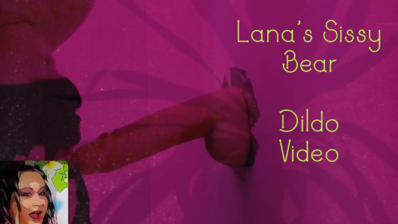 Sissy Bear Sucks Own Butt Dildo