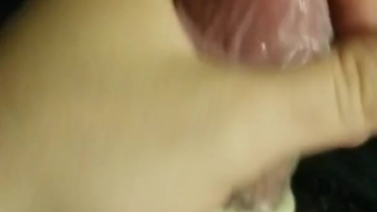 Condom cumshot